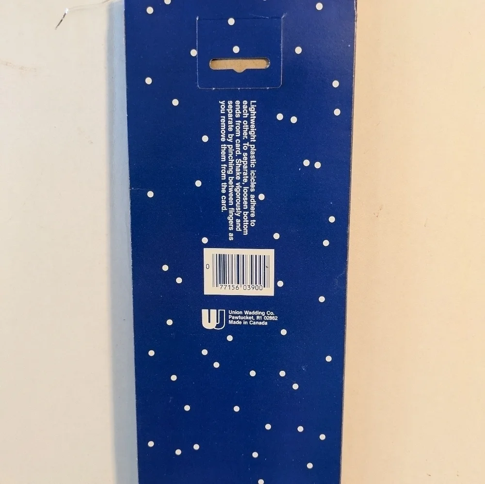 Box of Vintage Tinsel Icicles New opened, unused.